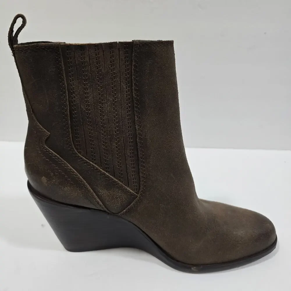 Lucky Brand Wilano Womens Boots Brown Leather Size 9.5M